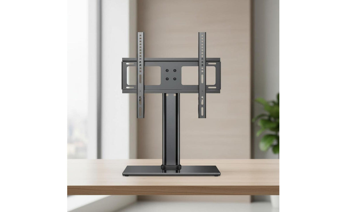 Height Adjustable Tv Stand No Drill Desktop Tv Bracket Easy Installation Tabletop Television Mount