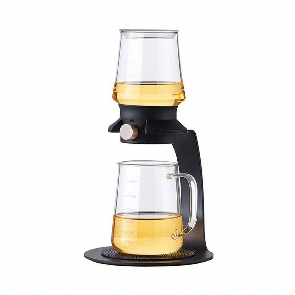 Glass Tea Maker with Dispenser Borosilicate Tea Maker with Infuser Modern for Kitchen