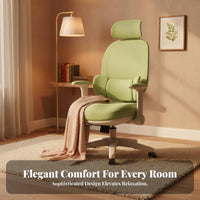 Ergonomic Desk Seat Compact Size Swivel Chair Adjustable Armrests for Study Room