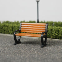 1/64 Scale Bench Realistic Design Miniature Park Bench Resin Material Diorama Accessory for Hobbyists, Dioramas