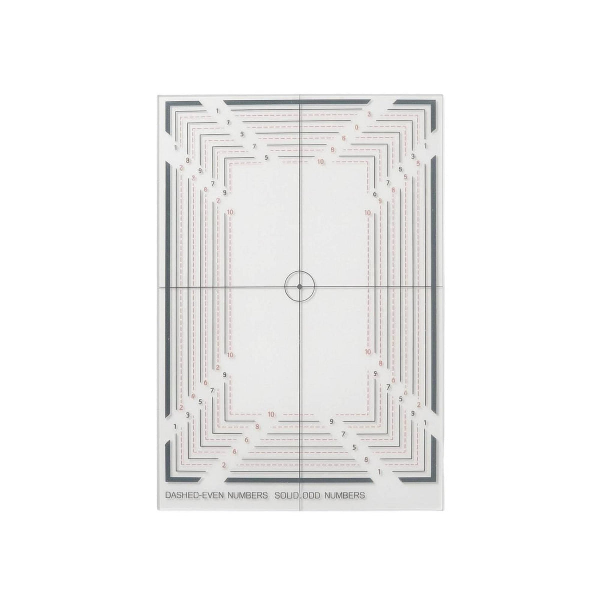 Clear Trading Card Centering Tool Printed Card Centering Tool Sturdy Portable for Desk