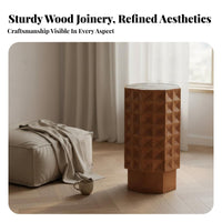 Imperfectly Perfect Aesthetic Aesthetic Irregular Shaped Coffee Table Vintage artistic Nightstand Sculptural Design Bedside Piece Minimalist for Interior Designers, Residents, Bedroom, Lounge Area, Office, Entryway