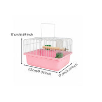 Parakeet Enclosure Easy to Clean Decorative Roof Bird Enclosure Rust-Resistant