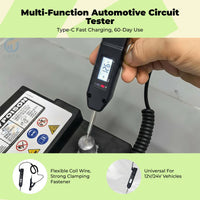 Digital Electric Test Pen, Multifunctional Automotive Circuit Tester, Electric Potential Testing Tool with Digital Display, Continuity Test, Car Electronic Repairs