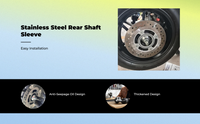 Stainless steel motorcycle shaft bushing