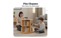 Rotating Book Unit 360° Rotation Rotating Bookshelf Unit Space Saving