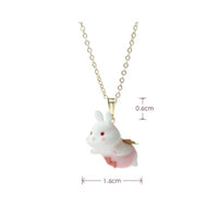 Hare Necklace Dainty Bunny Necklace Cute Jewelry for Women, Girls