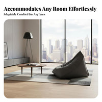 Triangular Lounger Chair Removable and Creclineable Cover Lazy Sofa Seat or Recline Ergonomic Assistance for Teenagers, Bedroom