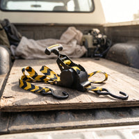 Tangle-Tangle-Resistant Tie-down Strap with T-Handle Easy to Use Self-Retracting Tie-down Straps Heavy-Duty Retractable Cargo Strap Reliable for Trailers