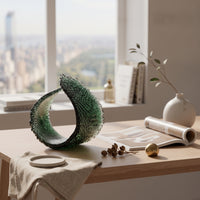Abstract Wing Sculpture Modern Feather Textured Statue Artistic for Living Room