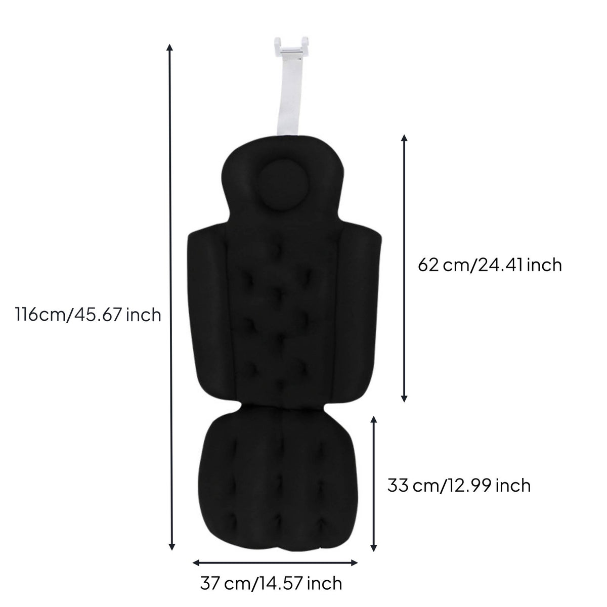 Bathtub Seat Cushion Thick Cushioned Bath Pillow Cushion Easy to Clean