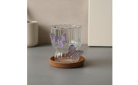 Handmade 3D Butterfly Tumbler Creative Gift Butterfly Glass Crystal Clear Drinkware for Wedding