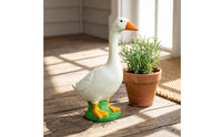 Goose Statue Textured Resin Goose Weather-Resistant for Garden, Yard, Homeowners