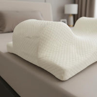 Back Sleeping Pillow Posture Correcting Anti Wrinkle Pillow Hidden Zipper