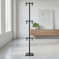 Adjustable Freestanding Bike Rack Indoor Vertical Two-Wheeler Rack Heavy Duty Floor Stand Secure for Children