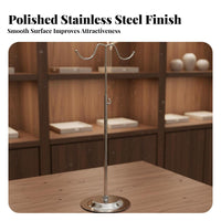 Sturdy Construction Handbag Display Stand Stable Base Adjustable Handbag Stand Space-Saving for Boutique, Trade Display, Live Broadcasting