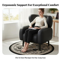 Armless Upholstered Side Chair Light Luxury design Home Seating Modern Design Ergonomic Backrest for Students, Vanity Area