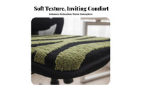 C-Shaped Shaped Seat Pad All Seasons Use Non-Slip Dining Chair Cushion Soft and Comfortable Cushiony Animal Print Chair Cushion for Office Workers