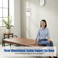 Folding Bed, Office Nap Cot, Portable Recliner for Home or Hospital