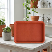 Plant Trays and Rectangular Saucers, Deepened Drip Tray for Indoor Pot, Nestable Water Tray for Family Gardening, Assorted Colors, Single Pack