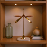 Balancing Dragonfly Figurine Modern Minimalist Home Golden Finish Tone Room Highlight for Entryway