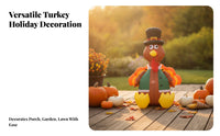 Oversized Inflatable Turkey with Top Hat | Festive Holiday Display, for Thanksgiving
