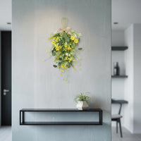 Artificial Blossom Teardrop Swag Lifelike Flowers for Wedding, Party