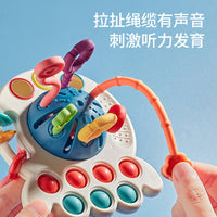 Octopus Pull-Along Toy with Cords for Babies 0-1 Year