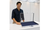 Portable Card Display Case Padded Padded Interior Hinged Display Case