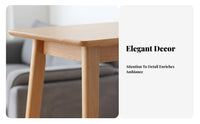 Solid Wood Bar Table Bar Height Table Nordic Oak Pub Table Minimalist Counter Height Table Crafted from Oak with Smooth Finish Suitable for Dining Home Partition Apartment Social Gathering