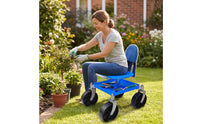 Garden Stool with Tool Bag Rotating Garden Seat with Wheels Swivel Gardening for Gardeners, Flower Bed