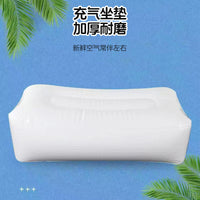 Inflatable Seat Cushion Outdoor Thickened PVC Waterproof Portable for Camping Fishing