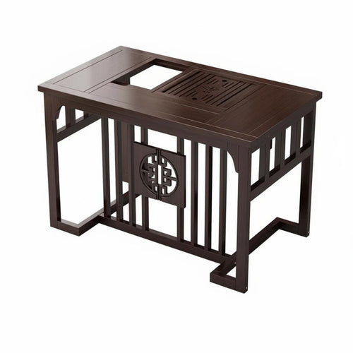 Integrated Beverage Ceremony Table Chinese Appearance & Layout Household Furniture Space-Saving for Homeowners, Renters, Living Room, Balcony