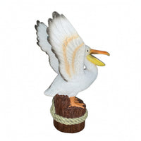 Seabird Figurine Coastal Seabird Statue Nautical for Patio
