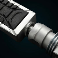 Motorcycle Rear Passenger Foot Pegs Textured Foot Pegs with Mounting Joint Adjustable Footpeg for Long-Distances Riders, Highway Riding