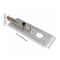 Sound Hole Router Base Aluminum Alloy Sound Hole Cutter Base Dust Blow Tube for Luthiers, Workshop, Repair Shop