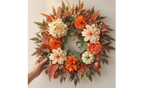 Mixed Pumpkin Wreath