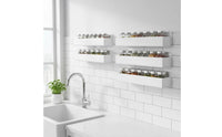 2 Pieces Acrylic Floating Shelf Complimentary Installation Wall Mounted
