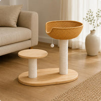 Wood Feline Climber  Perches Animal Furniture Sturdy and Stable