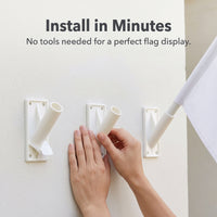 ABS Wall-Mounted Flagpole for Outdoor Advertising Flags