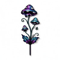 Toadstool Garden Ornament Colorful Plant Stake Outdoor for Balcony Pots