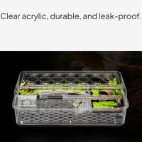 Acrylic Turtle Habitat with Purifier and Rainfall Filtration