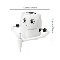 Robot with Drawing Arm Interactive Drawing Robot Doodle Bot Creative Art Toy Screenunplugged for Children, Tabletop, Playroom