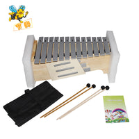 13-Note Adjustable Aluminum Plate Glockenspiel for Children, Bass