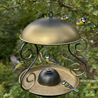 Hanging Bird Feeder Outdoors Bird Feeder with Tray Sturdy for Garden, Gardeners