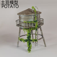 土豆模型1/64比例水塔模型 64比例水罐模型