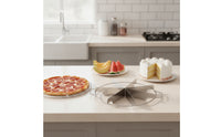 Stainless Steel Cake Cutter with Side Handles Thin Blade Pie Cutter with Side Handles Accurate Cutting Tool Long-Lasting for Kitchen