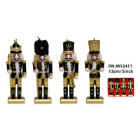 13cm Soldier Nutcracker Wooden Figurine Home Decor