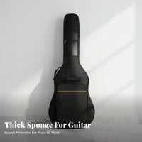 41 Inch Guitar Bag Waterproof Acoustic Guitar Case Water-Resistant Long-Lasting for Travel, Performance