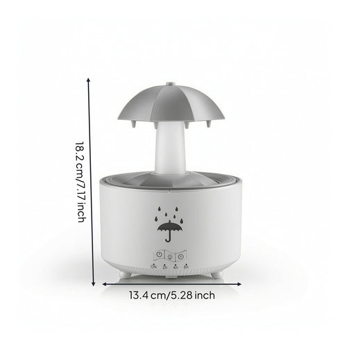 Umbrella Humidifier Decorative Rain Vapor Humidifier Vaporizer Compact Mist Maker Modern for Bedroom, Living Room